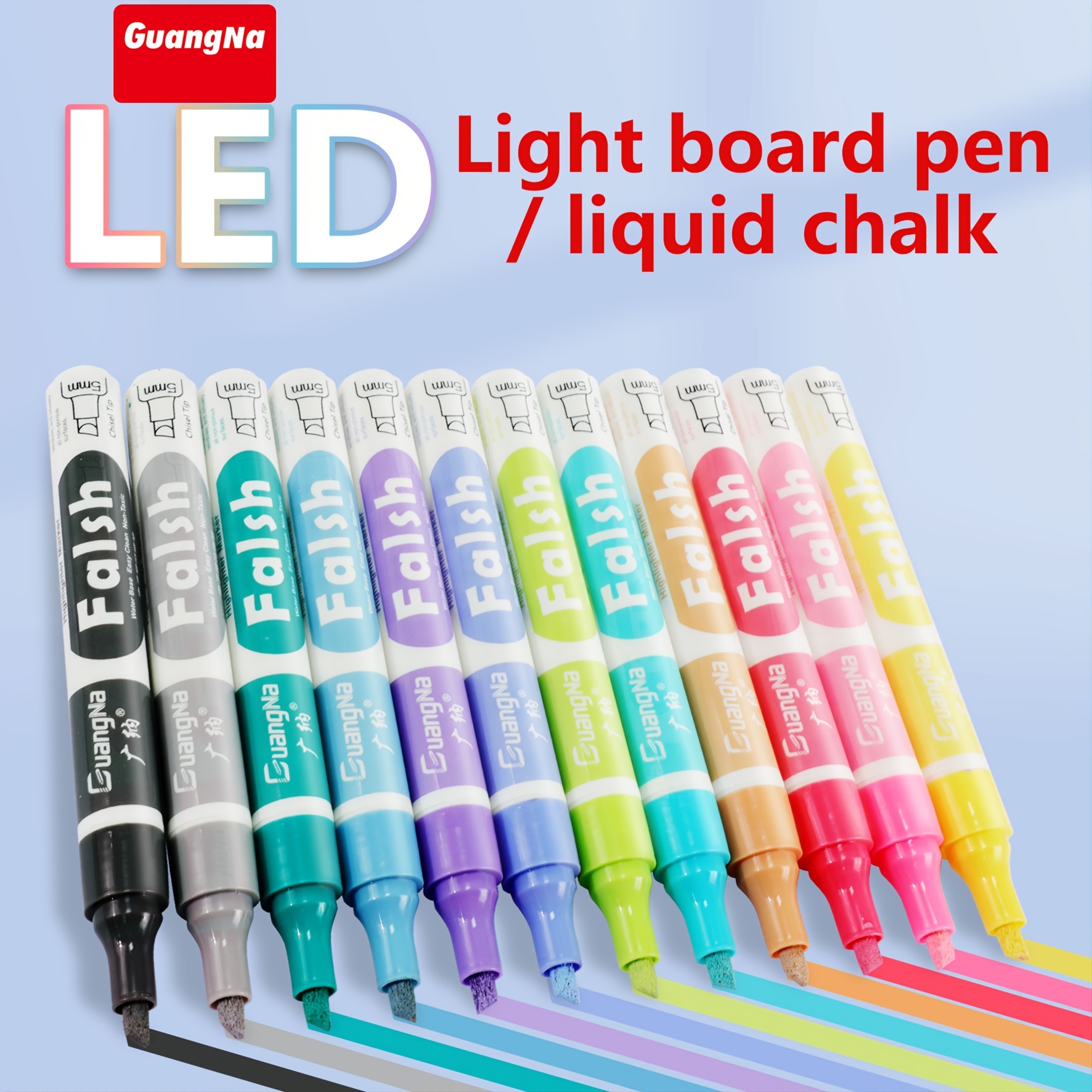 Led Light Board Highlighter Liquid Chalk Office School - Temu