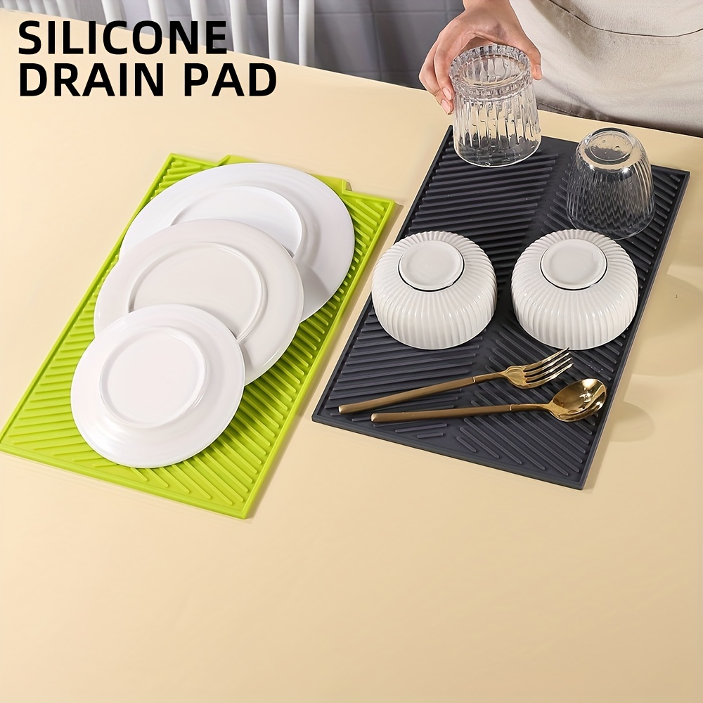 Silicone Dish Drying Mat Durable Dish Drainer Mat Non slip - Temu