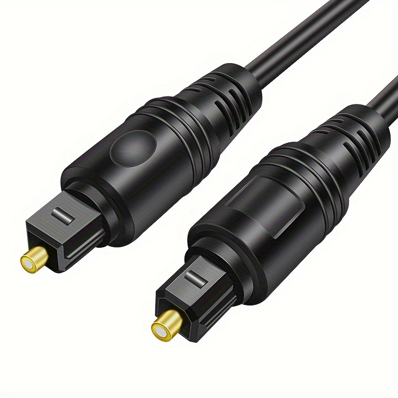 EMK Câble Audio Optique Câble Audio Tressé en Coton Câble à Fibre Optique  Durable pour Barre de Son de Cinéma Maison téléviseur, haut-parleur, etc.  (1