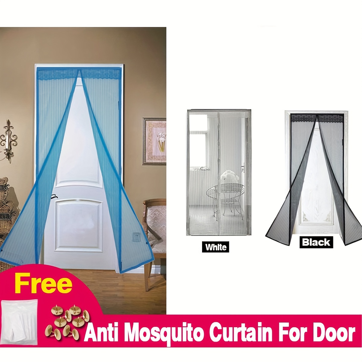 Autocollant de fenêtre anti-mouche pour cuisine, filet anti-insectes, patch  de réparation de maille anti-moustiques, décoration d'écran