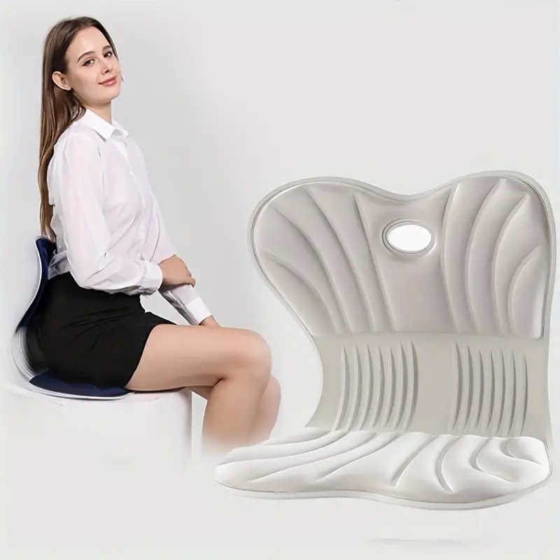 Compact Ergonomic Chair Back Support, Lumbar Support For Good Posture  Correction Back Pain Relief, Perfect For Office Chair, Floor Seat, Work At  Home, 80kgs Support, Universal For Adults - Temu Germany