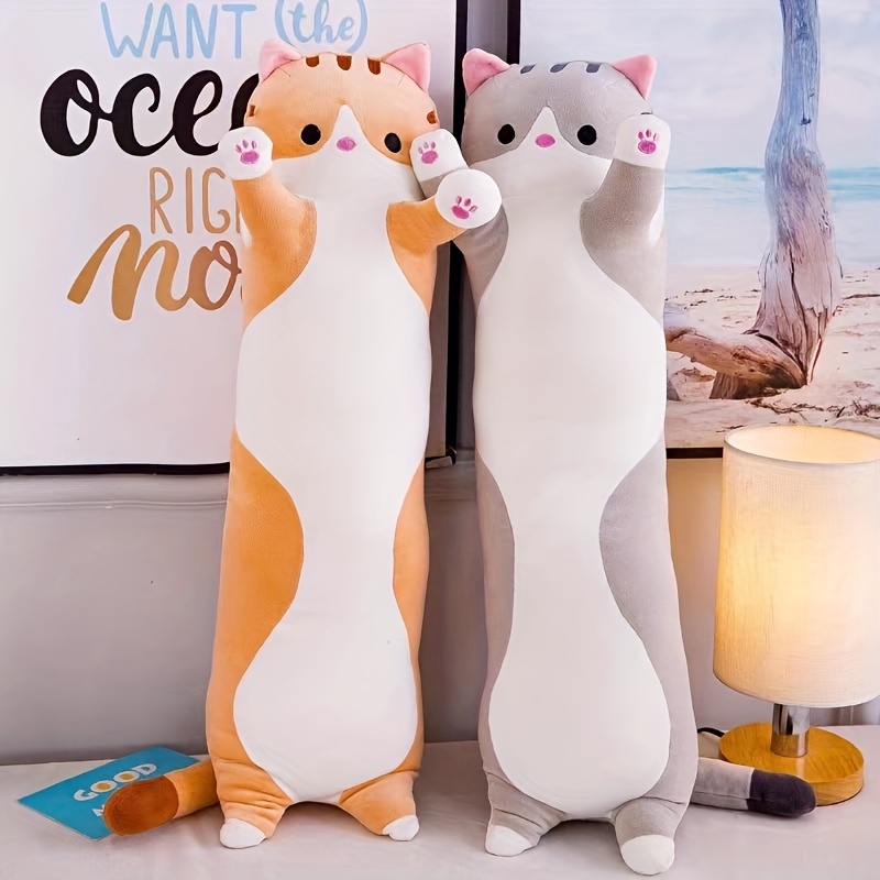 100cm gigante carino lungo pane gatto cuscino peluche farcito cuscino del  sonno decorazione della casa bambola