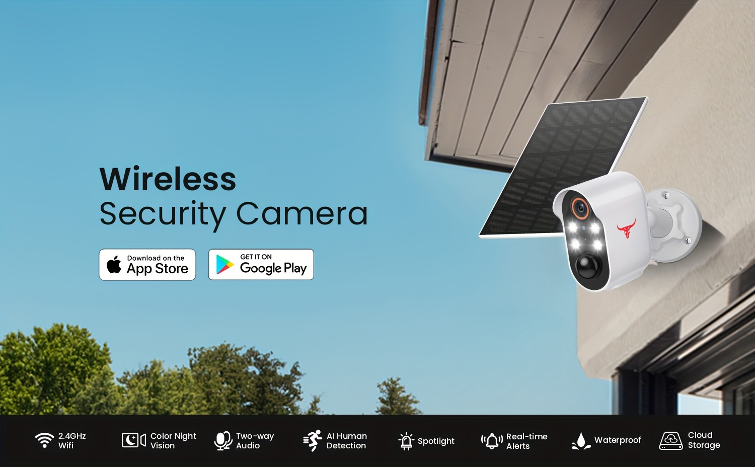 1pc Telecamera Sicurezza Wireless Esterni Telecamera Esterna - Temu Italy