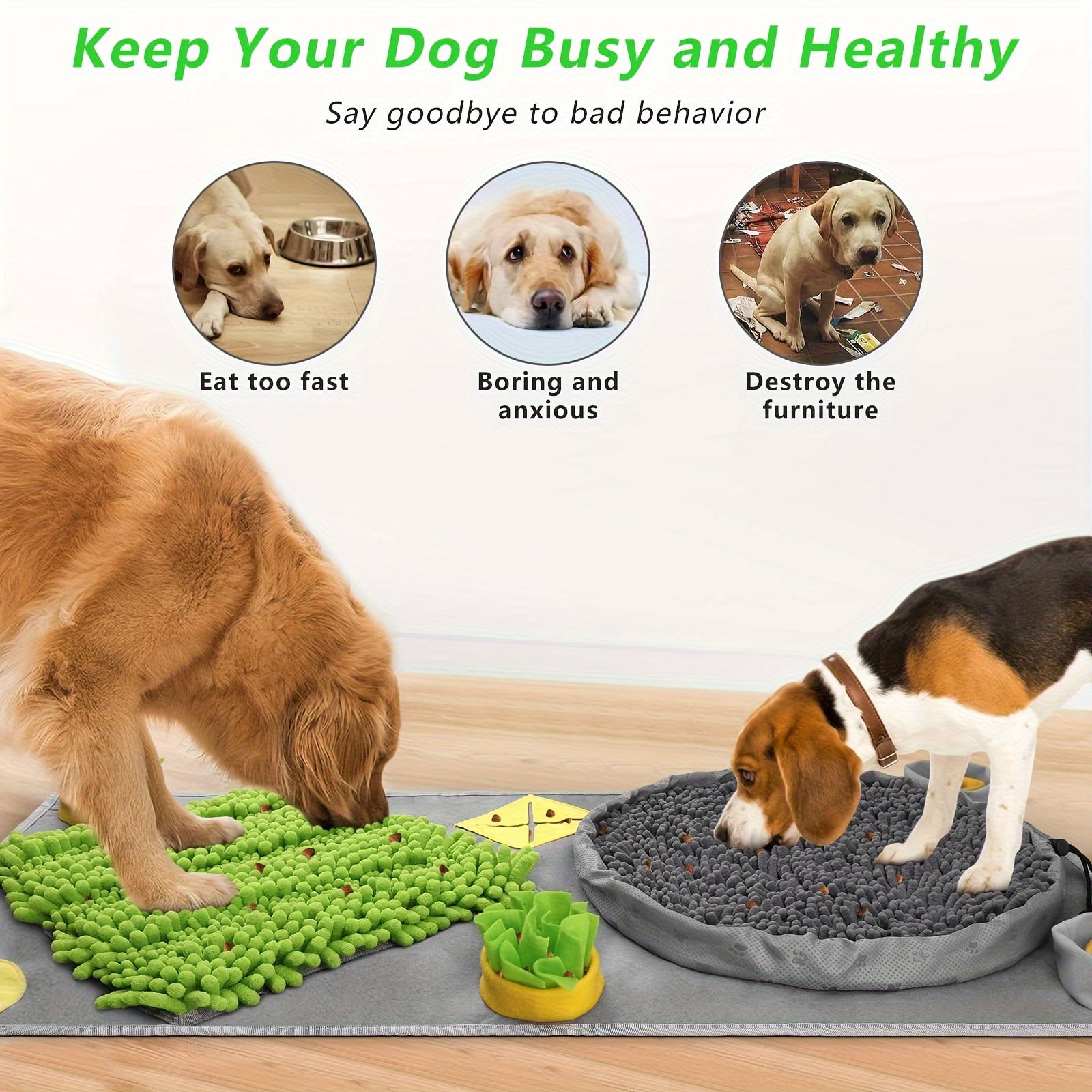 Dog food outlet puzzle mat