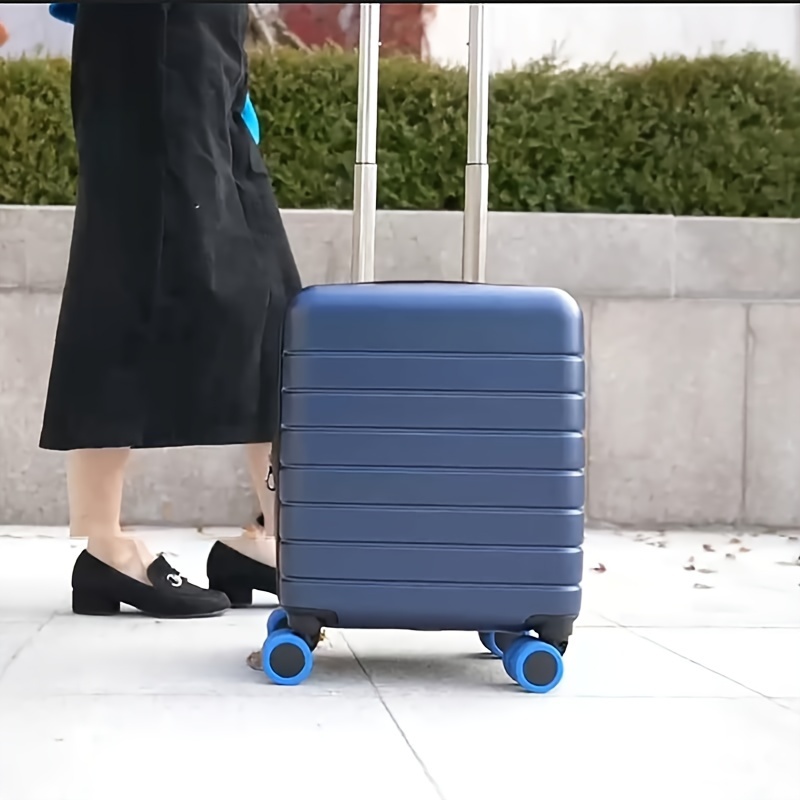Yatlouba Gepäck-Rollenschutz, 8 Stück Gepäckradabdeckungen,  Silikon-Radabdeckung Koffer-Rollen Rollenschutz, Kofferrollenschutz  reduziert Lärm