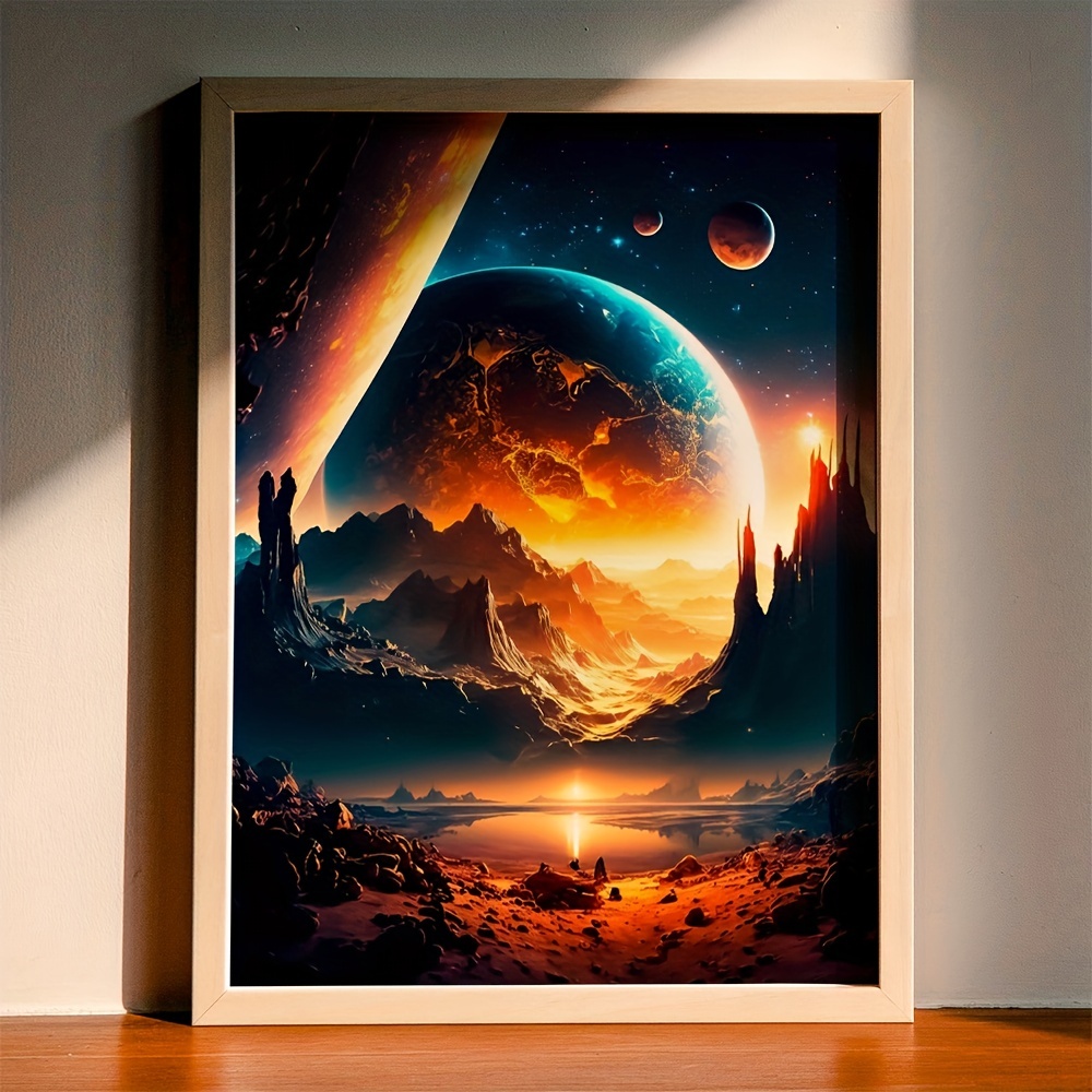 Create A Magical Space Art Wall Sticker - Temu
