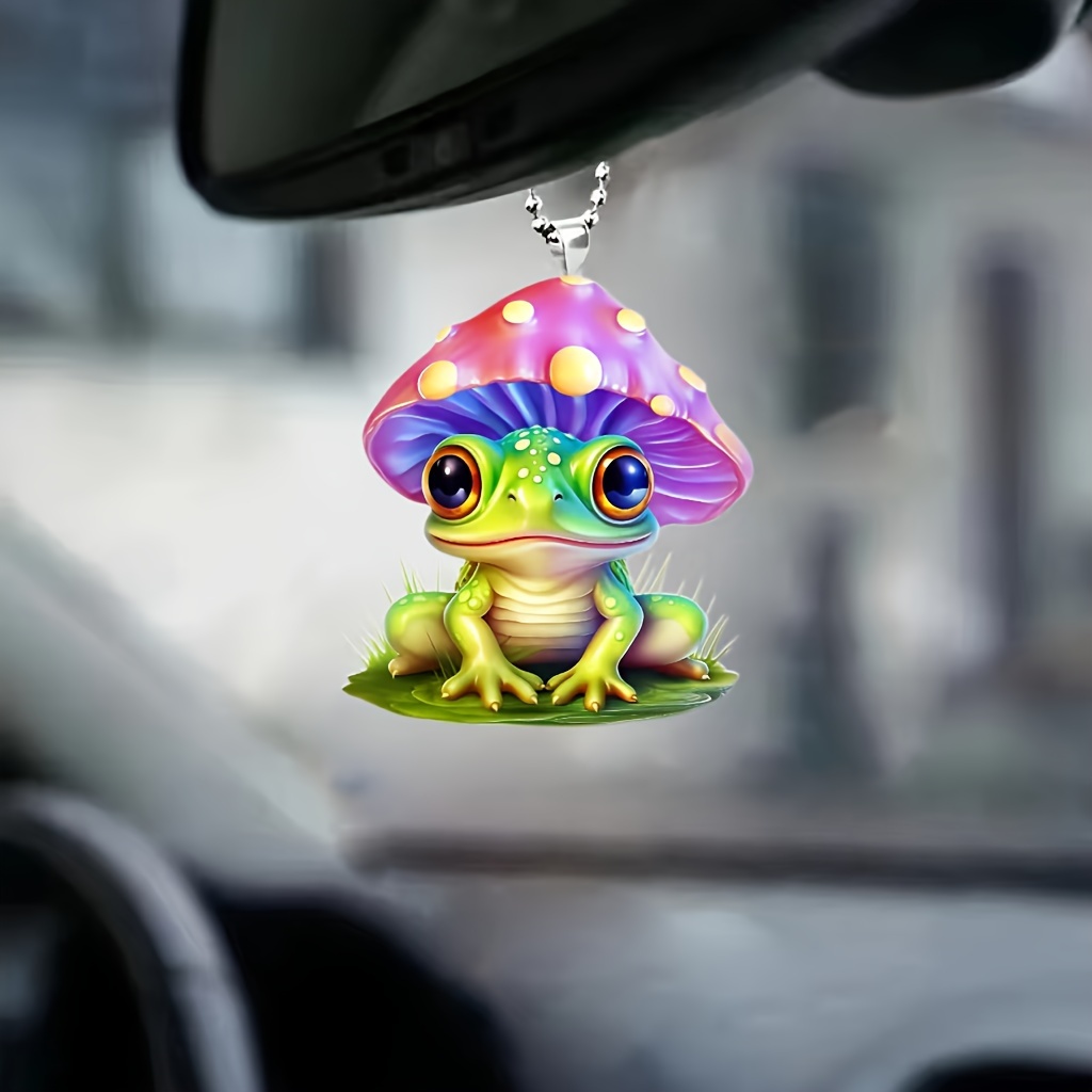 2d Frog Acrylic Pendant, Auto Accessories, Interior Rearview