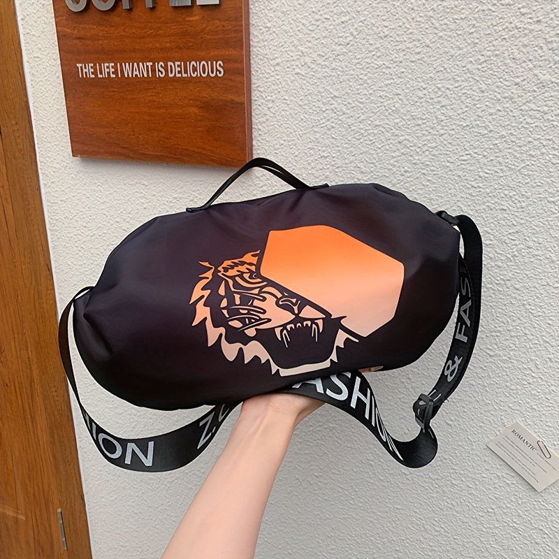 Cool Boy Tiger Head Leopard Print Lunch Bag Insulated Lunch - Temu