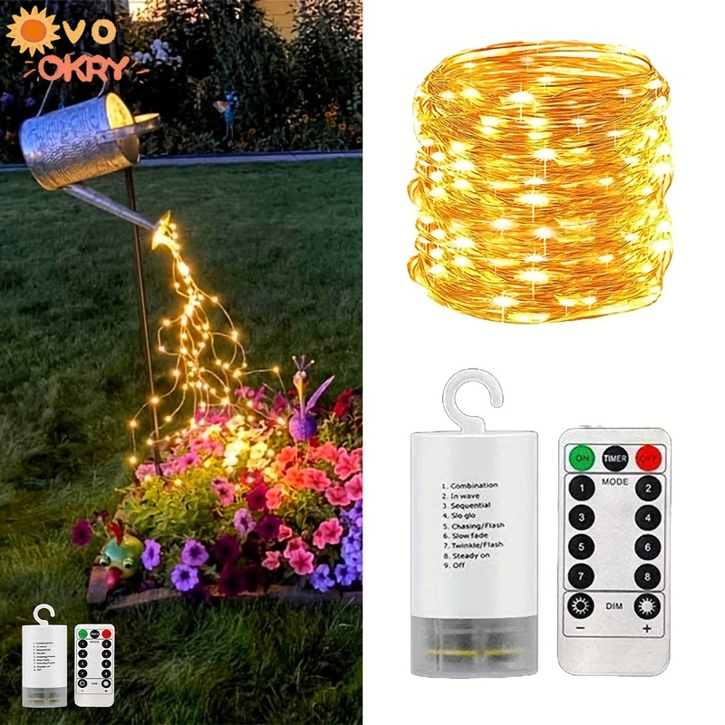 1pc Globe String Light 49 Ft 100 Led 65 6ft 150 Led 8 Modes Fairy String  Lights For Home Outdoor Patio Garden Party Wedding Ramadan Decoration -  Sports & Outdoors - Temu