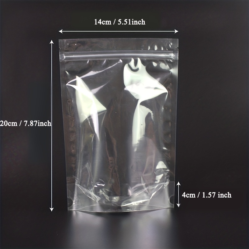 Clear Food Storage Bag, Portable Transparent Frosted Eight-sided Plastic  Sealing Bag, Vacuum Sealer Bags, Home Kitchen Supplies - Temu