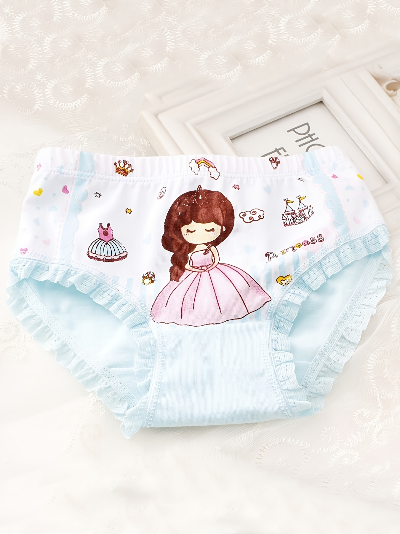 Soft Cotton Cartoon Girl Abdl Briefs For Infants And Teens Short