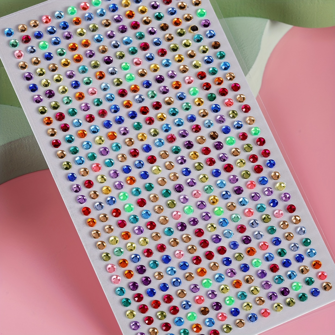 3d Simulated Gemstone Stickers Round Shape Small Size Mixed - Temu