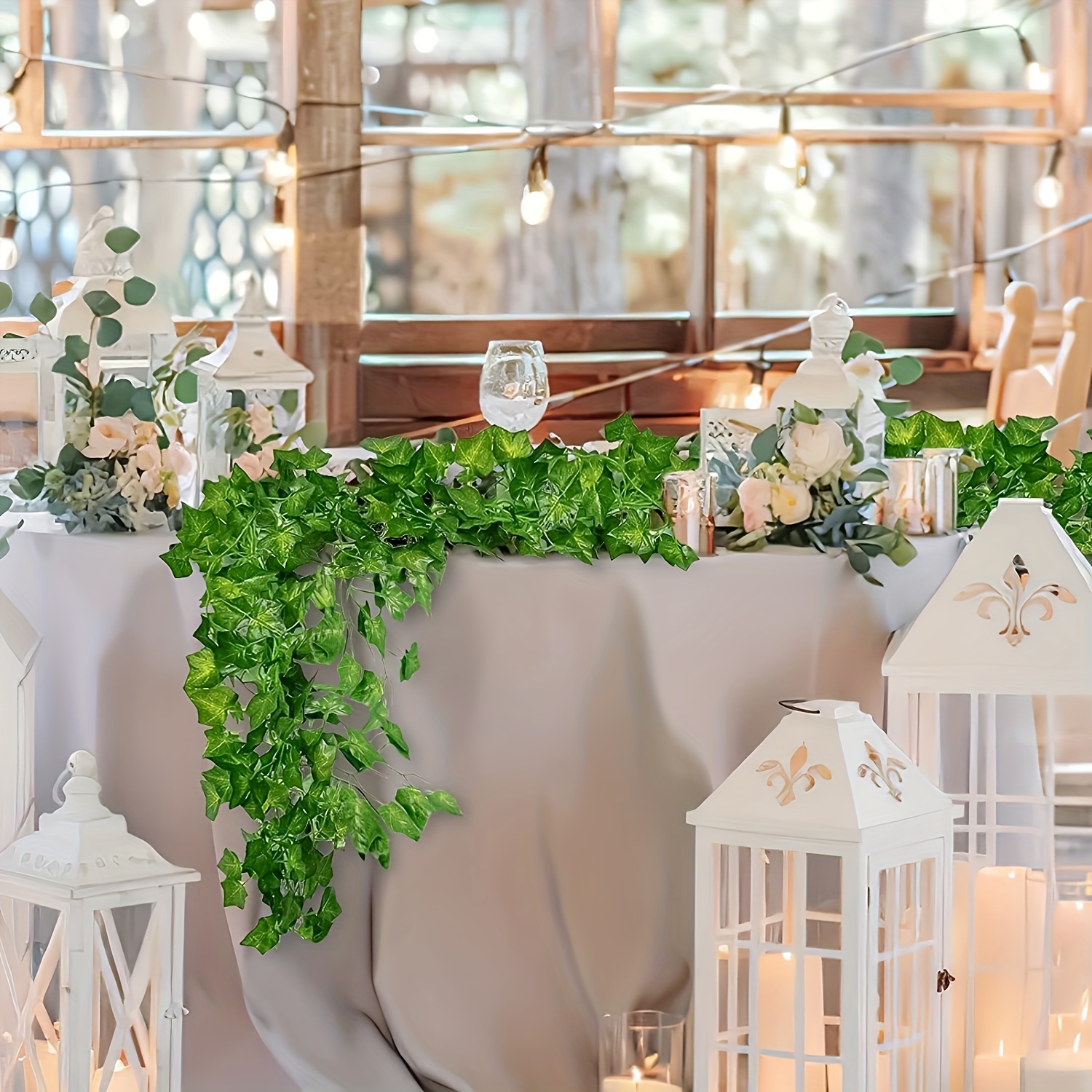 6 Pezzi Di Edera Artificiale Piante Finte, Foglie Di Edera Finta Verde  Pianta Sospesa Per Camera Da Letto Estetica Festa In Giardino Decorazioni  Per Pareti Di Nozze Decorazioni Natalizie - Temu Italy