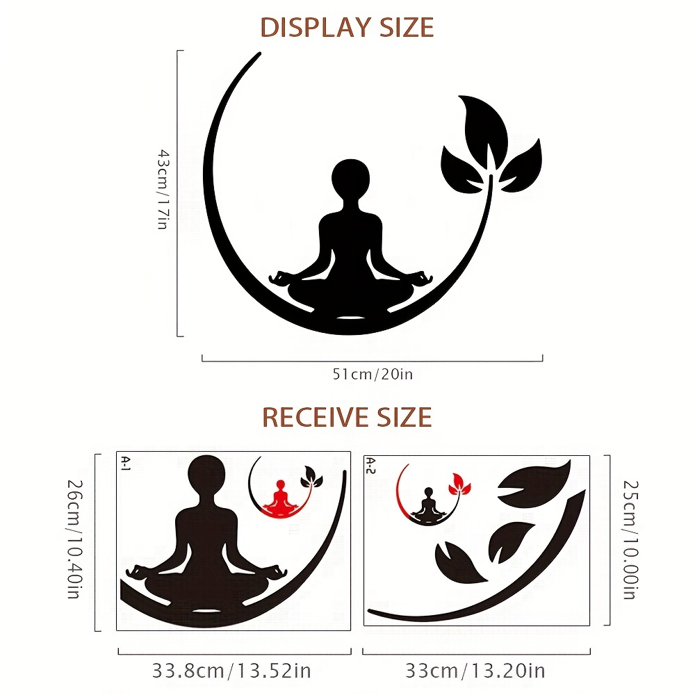 Zen silhouette wall sticker