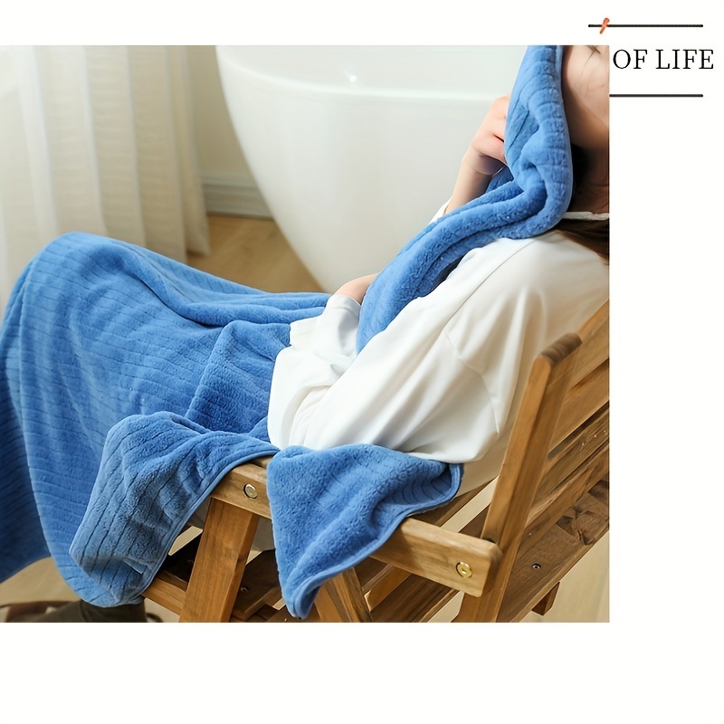 Solid Color Bath Towel Highly Absorbent Towels For Body - Temu