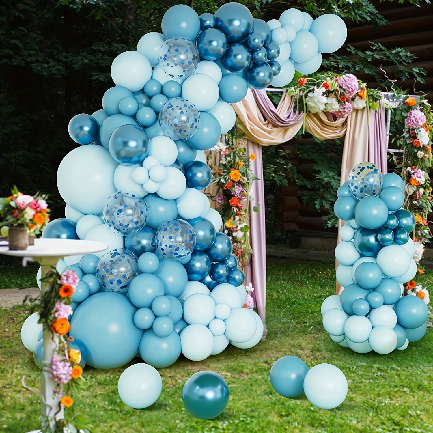 117pcs Bluey Theme Birthday Party Supplies Balloon Garland Arch