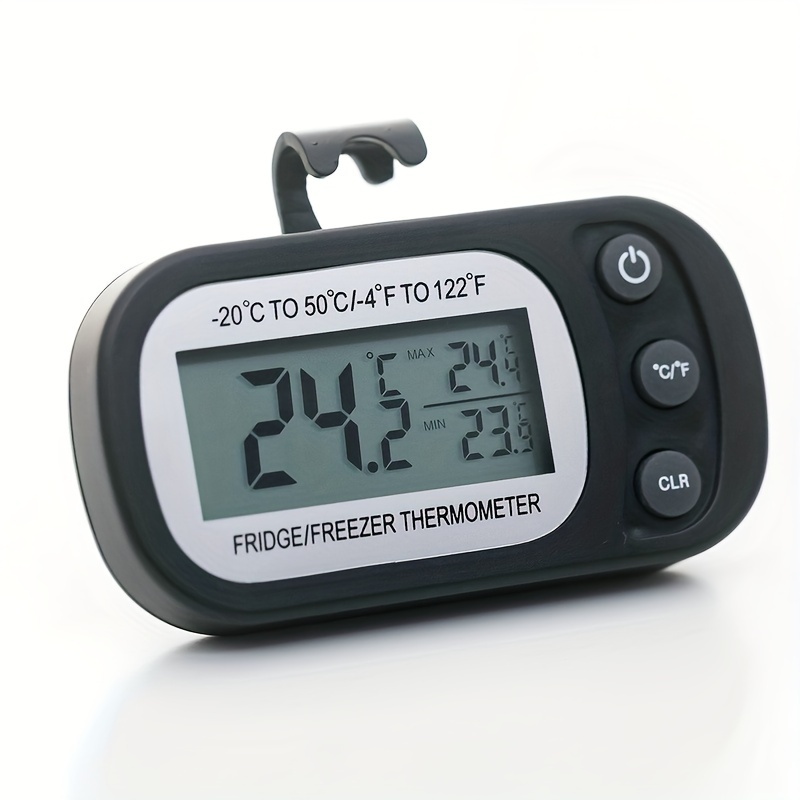 Mini Waterproof Digital Refrigerator Thermometer Max/min Record