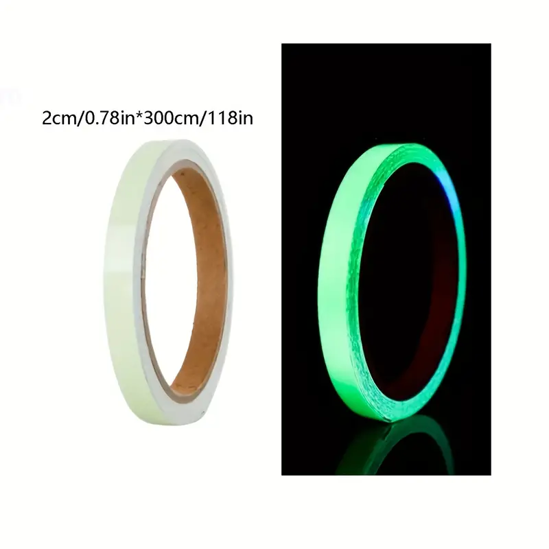 Glow In The Dark Tape Bright, Rechargeable, Long-Lasting Fluorescent Tape  Luminous Tape For Halloween, Night Decorations, Outdoor Sports And Marking f