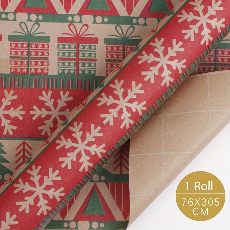 Snowflake Print Wrapping Tissue Paper Christmas New Year - Temu