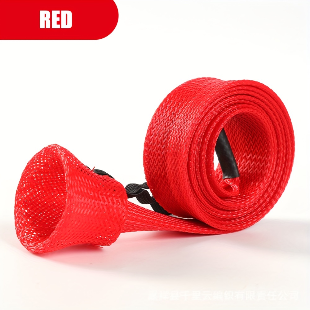Rod Protector Sleeve Braided Mesh Reusable Telescopic Rods Protector