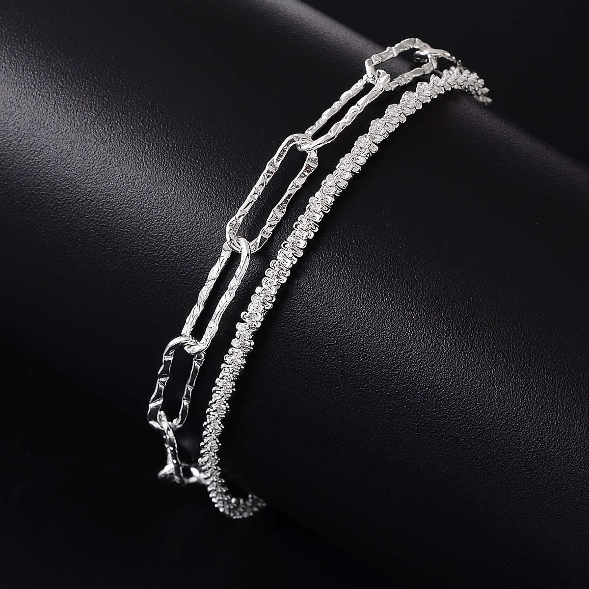 Vembley Designer Silver Plated Infinity Slide Closure Bracelet for Women  and Girls