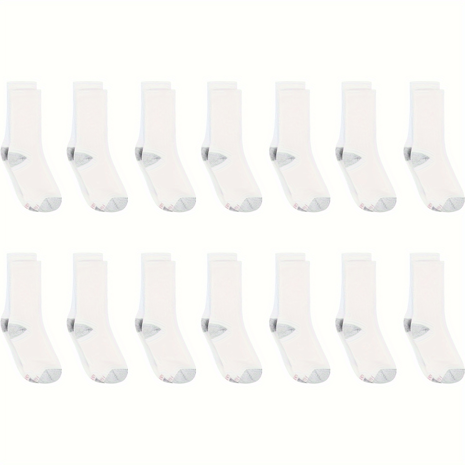Men's Mid Crew Sport Socks Sweat-Absorbing Cotton Blend Comfy Breathable Socks