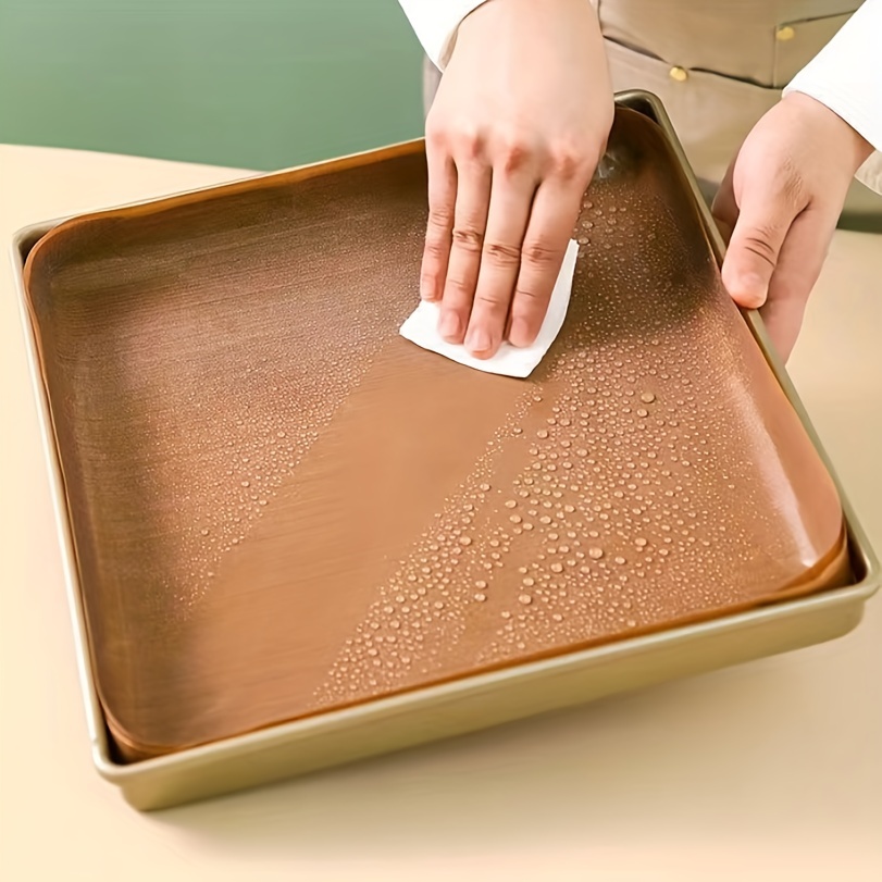 40cm Reusable Cake Tin Liner Cake Baking Mat Round Non Stick Baking Pan  Sheet Heat Resistant Oven Baking mat Oil Paper BBQ Pad