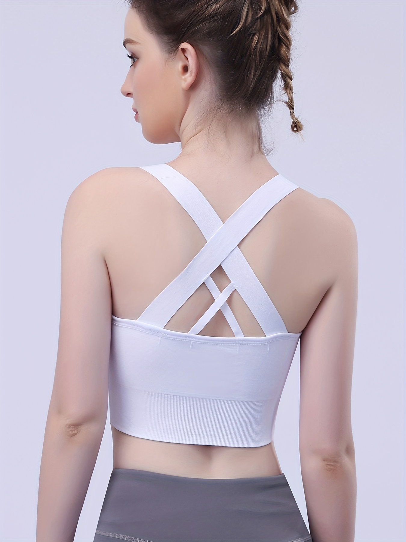 Sports Bras For Women Gym Running, Unique Cross Back Strappy