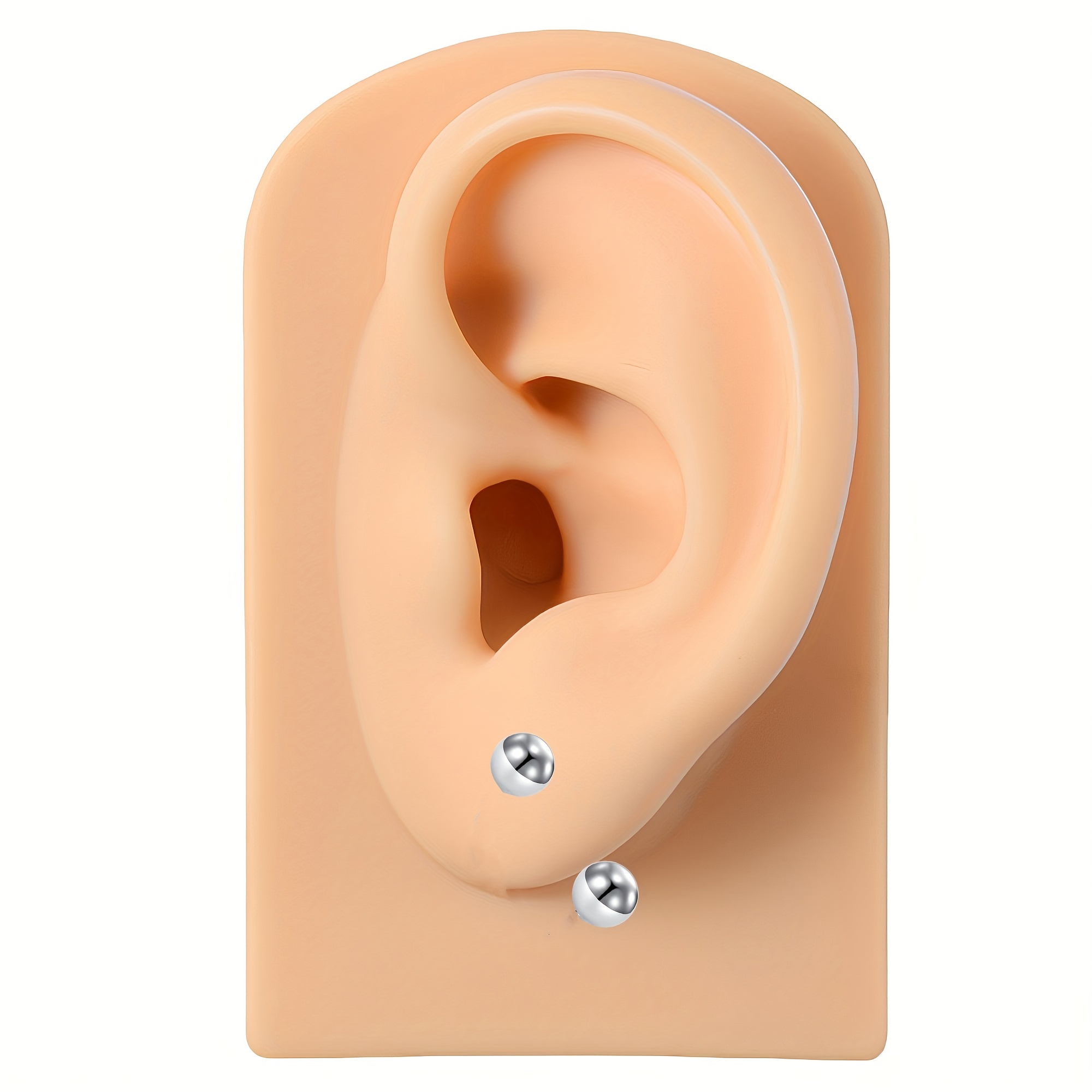 Ball Stainless Steel Stud Earrings Set Ear Barbell Daith, 40% OFF