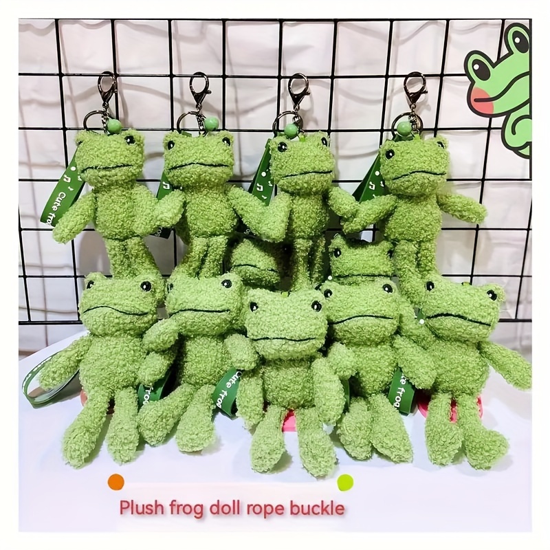 Ugly Cute Frog Plush Toy Doll School Bag Pendant Keychain - Temu