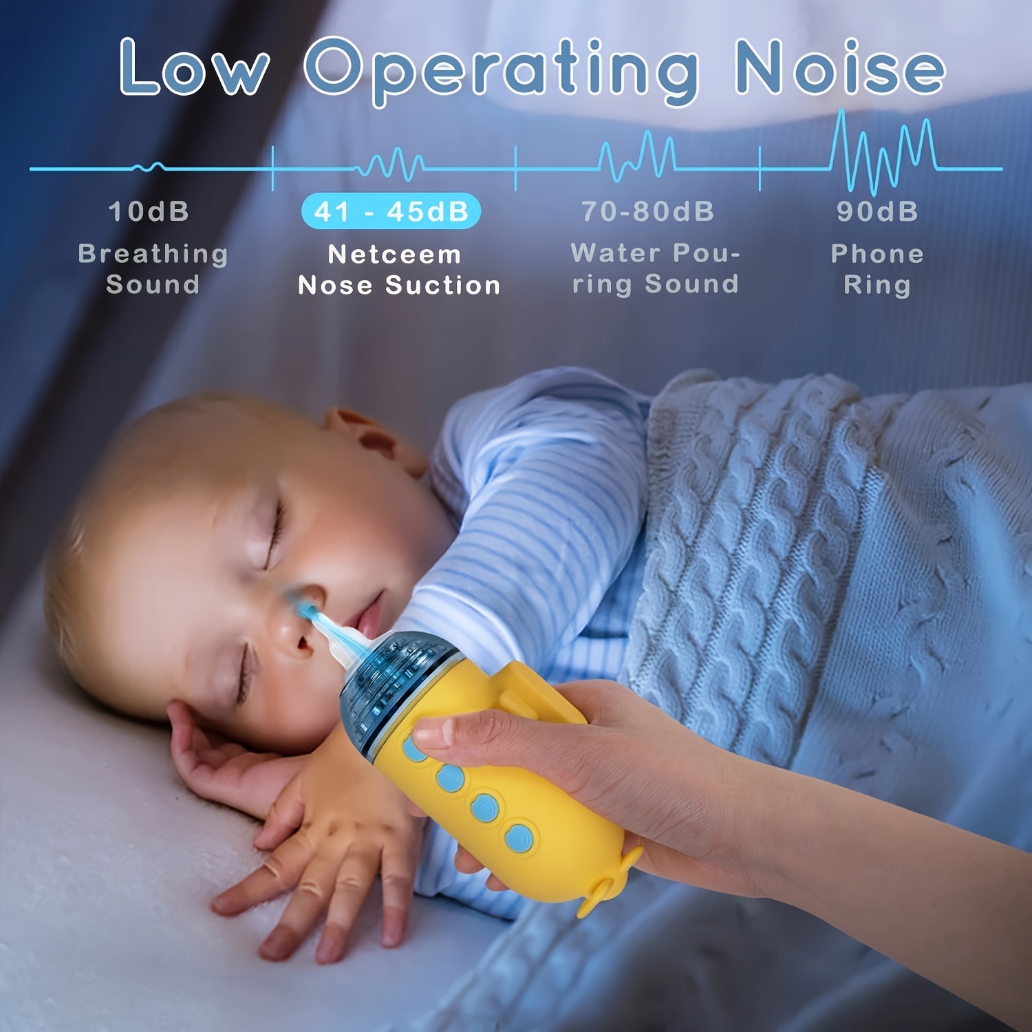 aspiradora nasal eléctrica para bebé