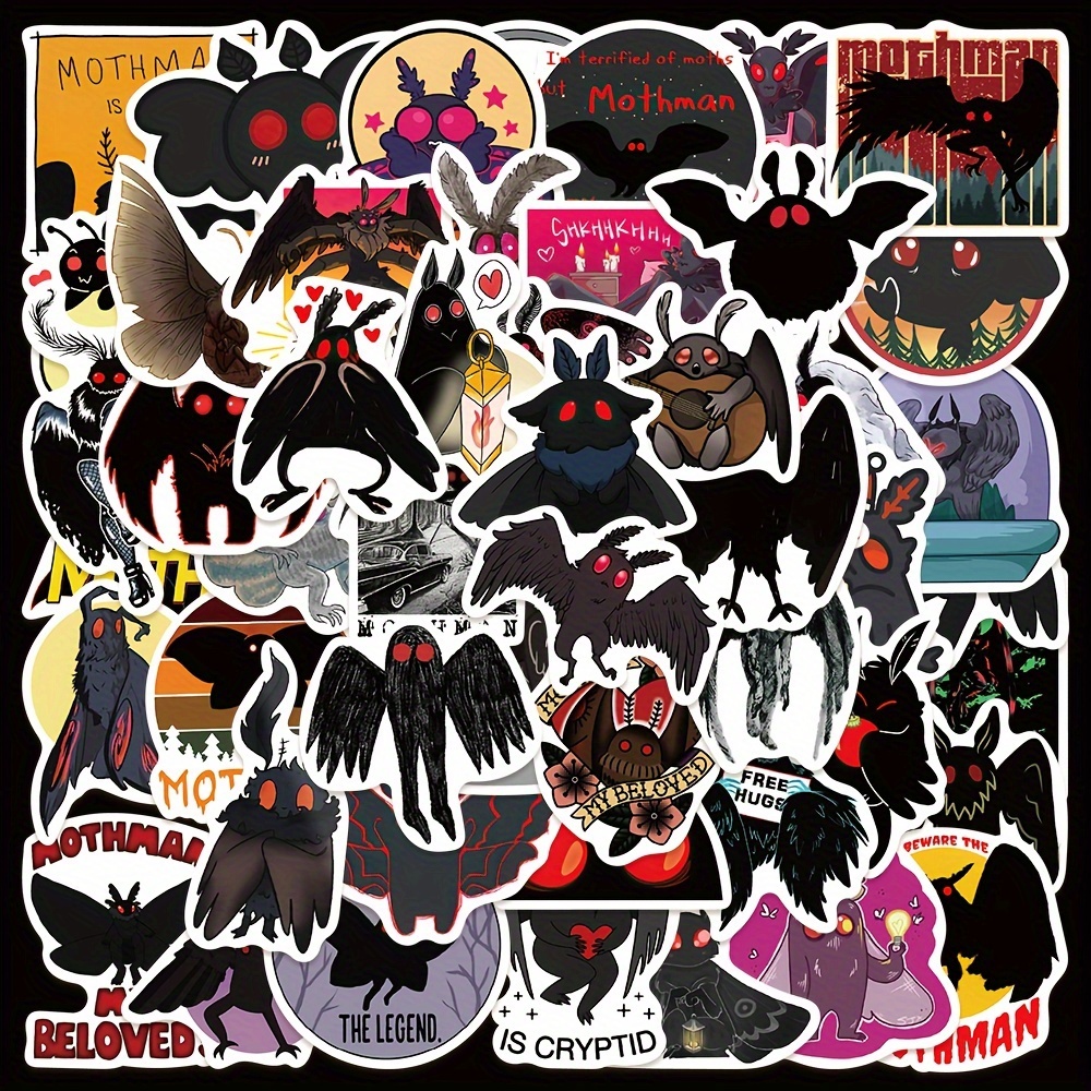 Moth Animal Aesthetic Stickers Colorful Cartoon Moth - Temu