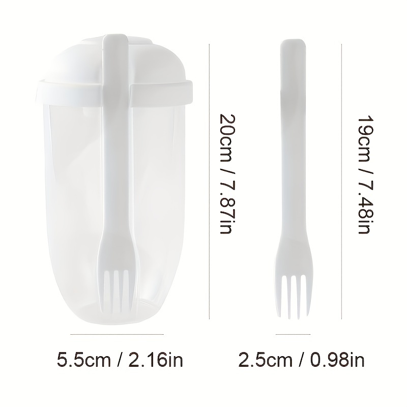 Salad Cups With Lids And Fork 1070ml Large Capacity Take Away