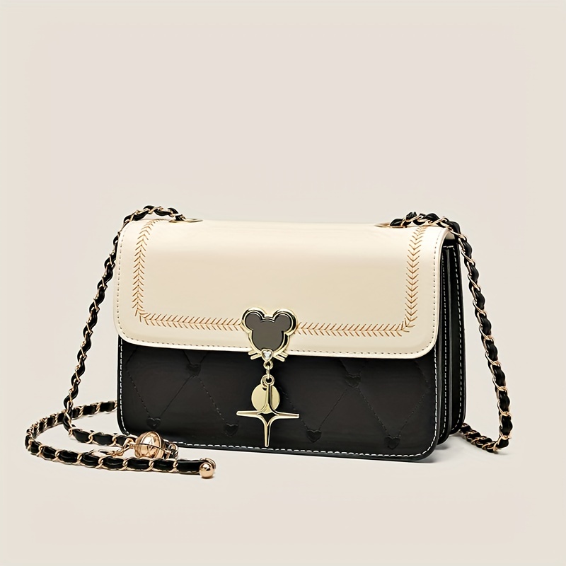 Women's Heart Shape Embroidery Crossbody Bag