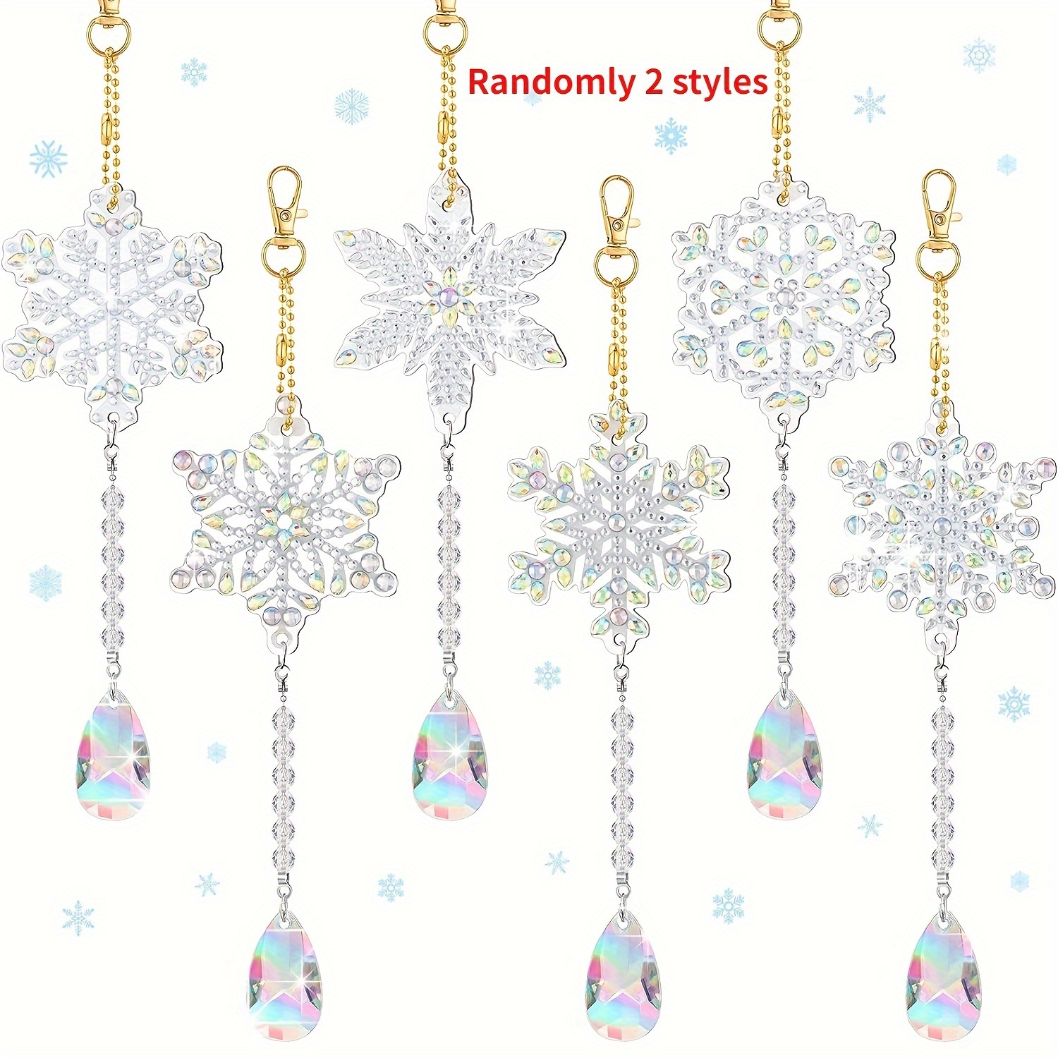 Winter Snowflake Diamond Painting Kits Double Sided Diamond - Temu