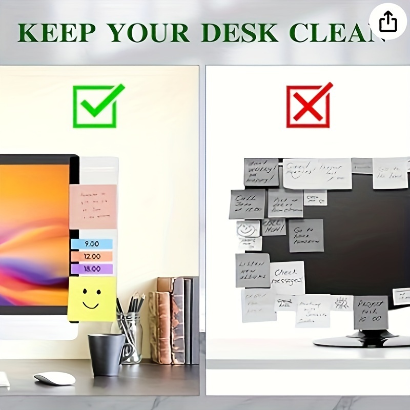 Office Desk Accessories Computer Monitor Memo Board Computer - Temu