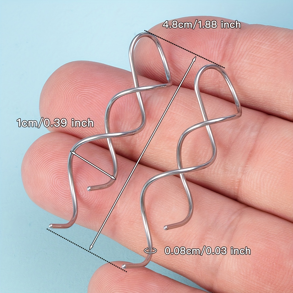 2Pcs Minimalist Cartilage Hoop Earrings for Women