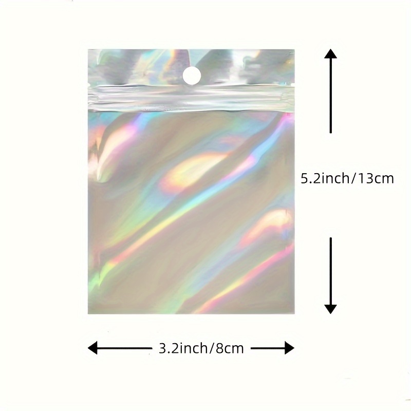 Holographic Bags Resealable Bags For Small Business With - Temu