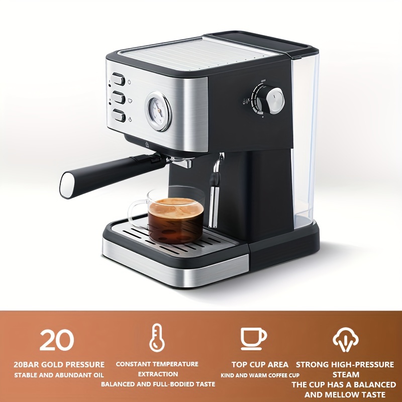 Home Use Espresso Machine Milk Foam Intelligent 20bar Gold
