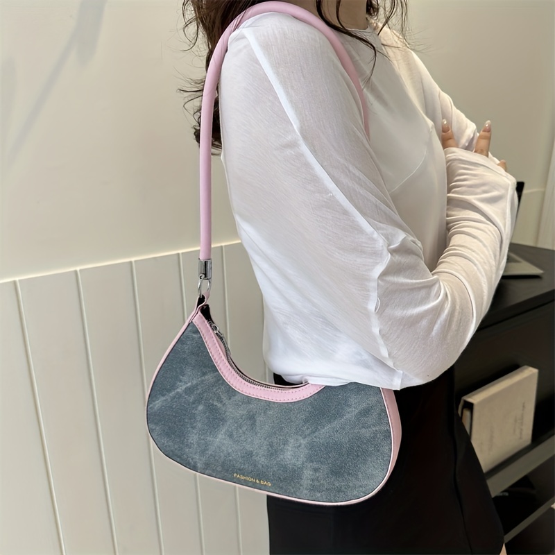 Vintage Y2K Bag Women Shoulder Bag Star Handbags for Women Denim Y2K Girls  Ladies Purse Tote Bag Hobos Female Cool Underarm Bag