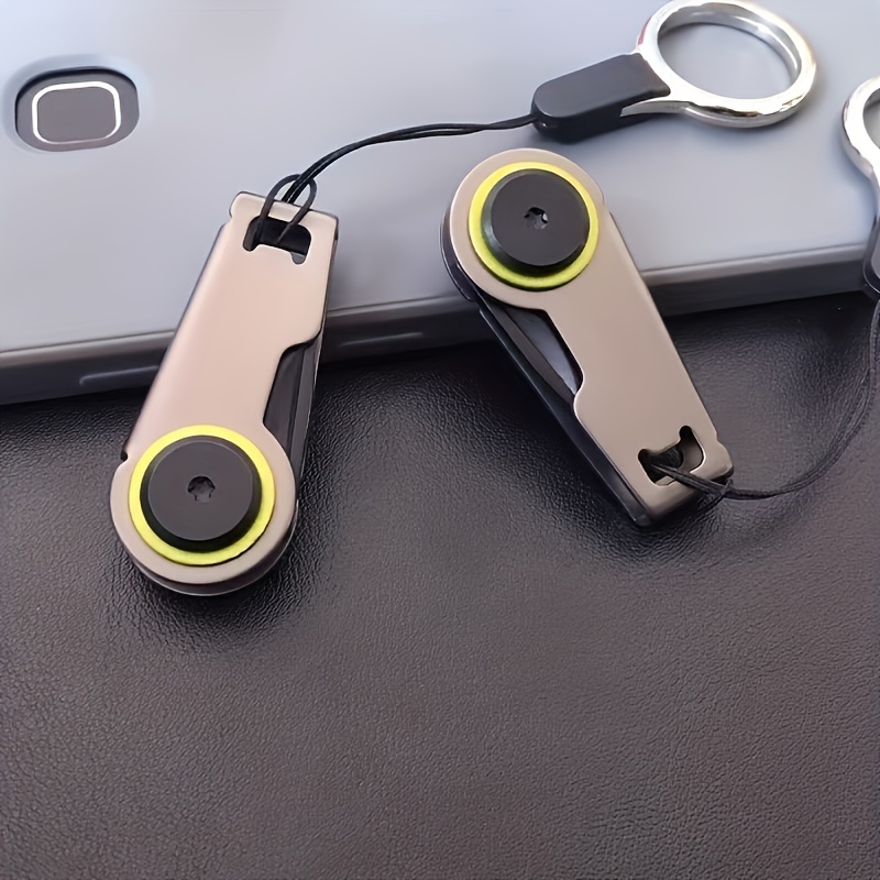 Edc Multifunction Led Keychain  Pocket Knife Keychain Scissors - Outdoor -  Aliexpress