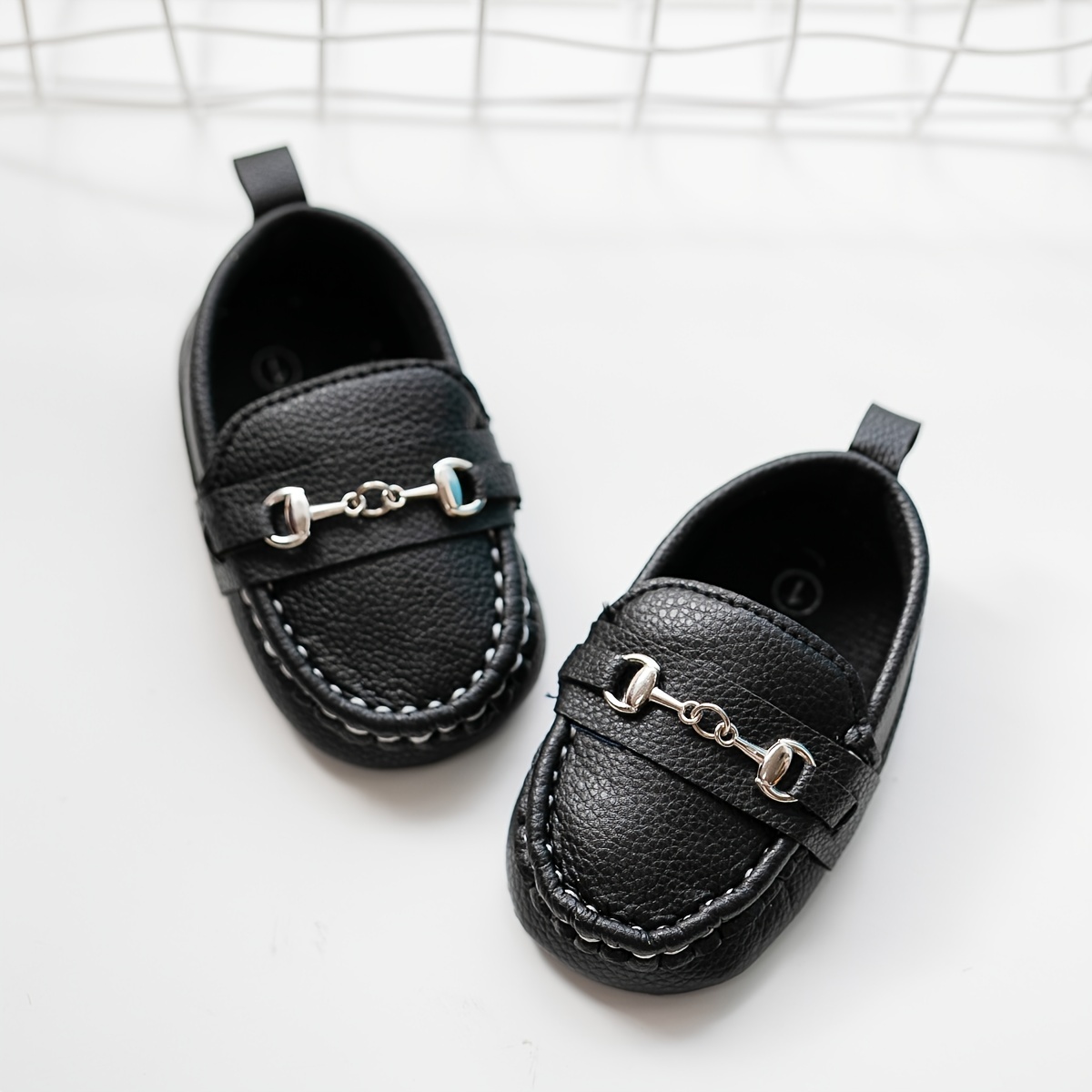 Baby boy hot sale loafers black