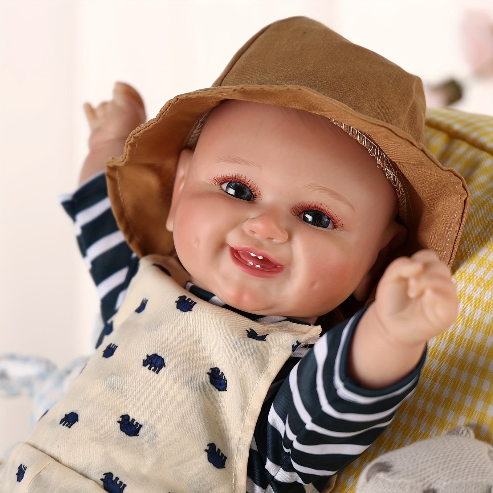 完成したオープンアイズリボーンベビードール 20 インチ 50cm リアルな新生児人形服ボディリボーンベビーナオミリアルライフベビードール
