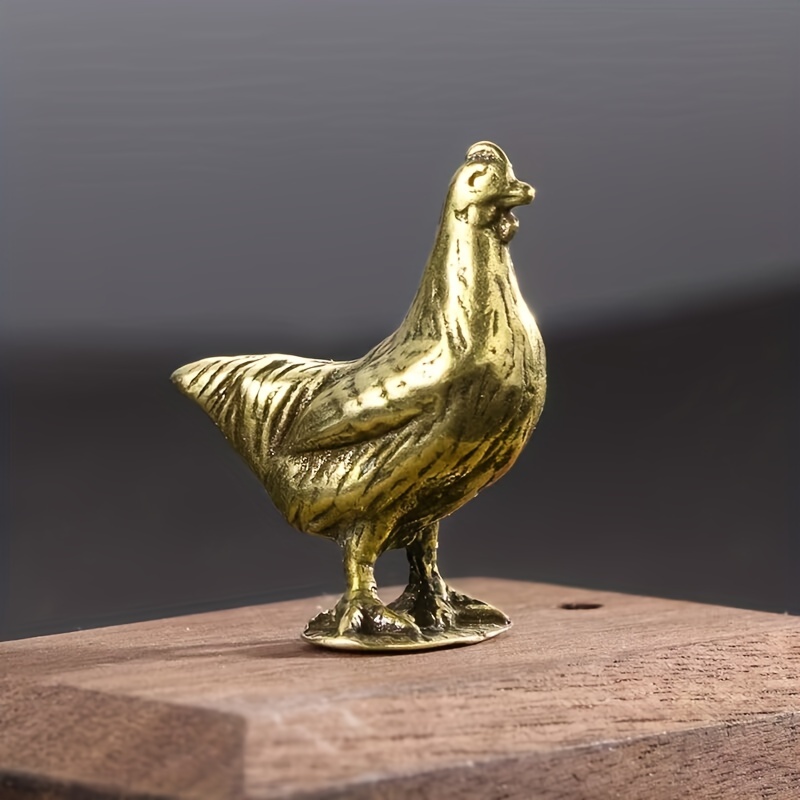  Hilitand Brass Luck Rooster Chicken Statue Feng Shui for Decor  Meaning Good Luck and Wealth one of The Zodiac Signs 10cm/3.94in : Home &  Kitchen