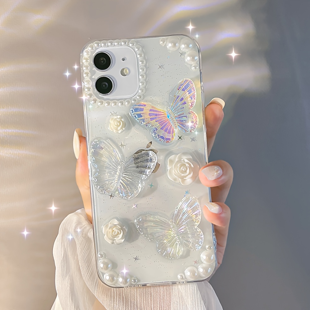 Glitter Case For iPhone 15 14 13 12 11 Pro Max XR Clear Thin Soft Silicone  Cover