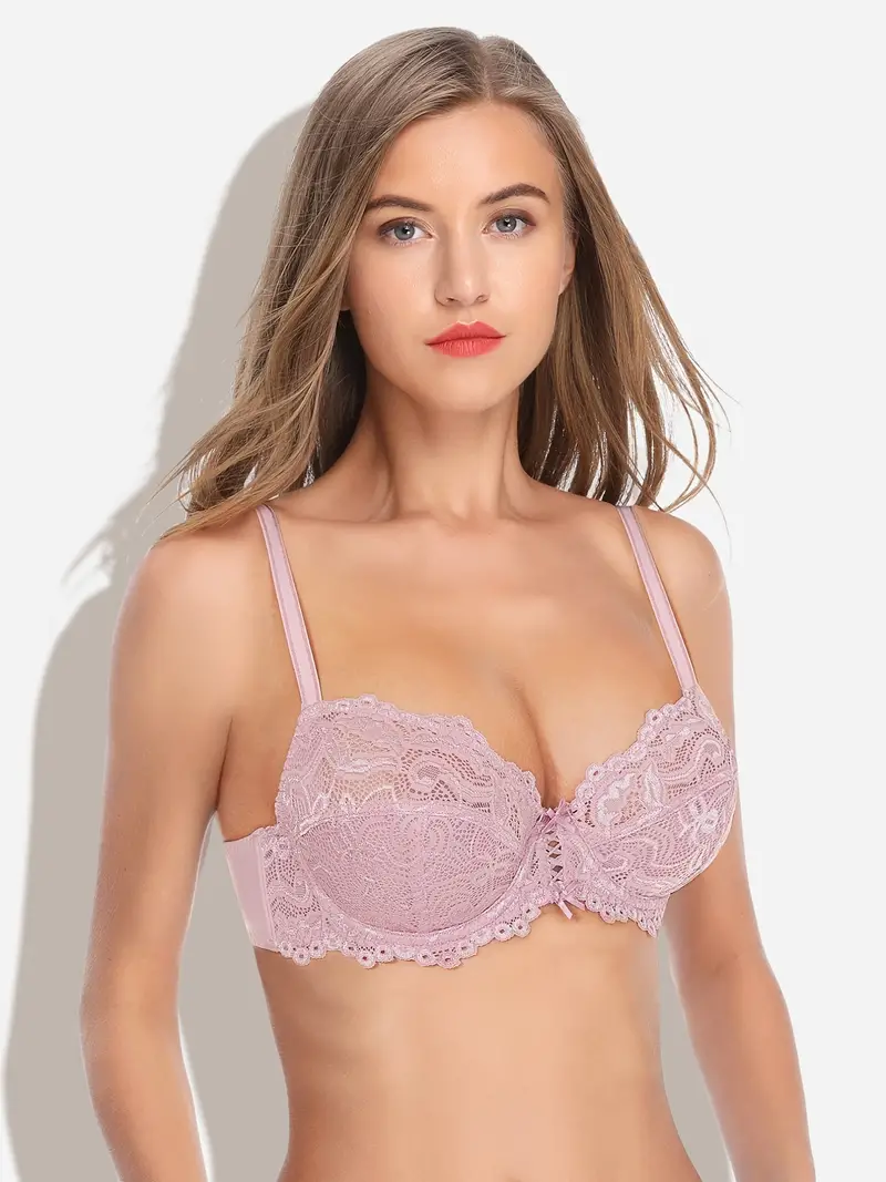 Buy Sexy Bras No-Padding with Underwire All Lace Full Coverage