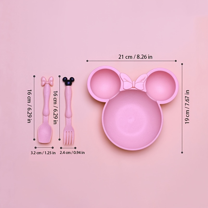 Bumkins Toddler Pink Fork and Spoon Set
