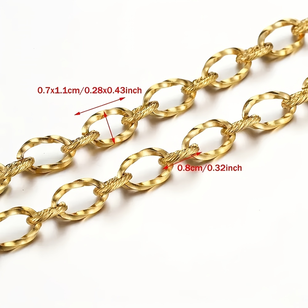 Necklace Chains Jewelry Making Supplies Cable Link Chain - Temu