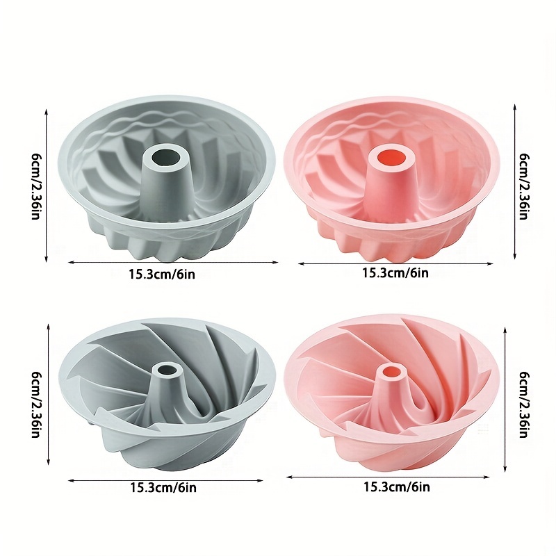 6 Inch Savarin Cake Mold Food Grade Silicone Baking Mold Household  Steamable Kitchen Bakeware Chiffon Cake Baking Tool For Cakes