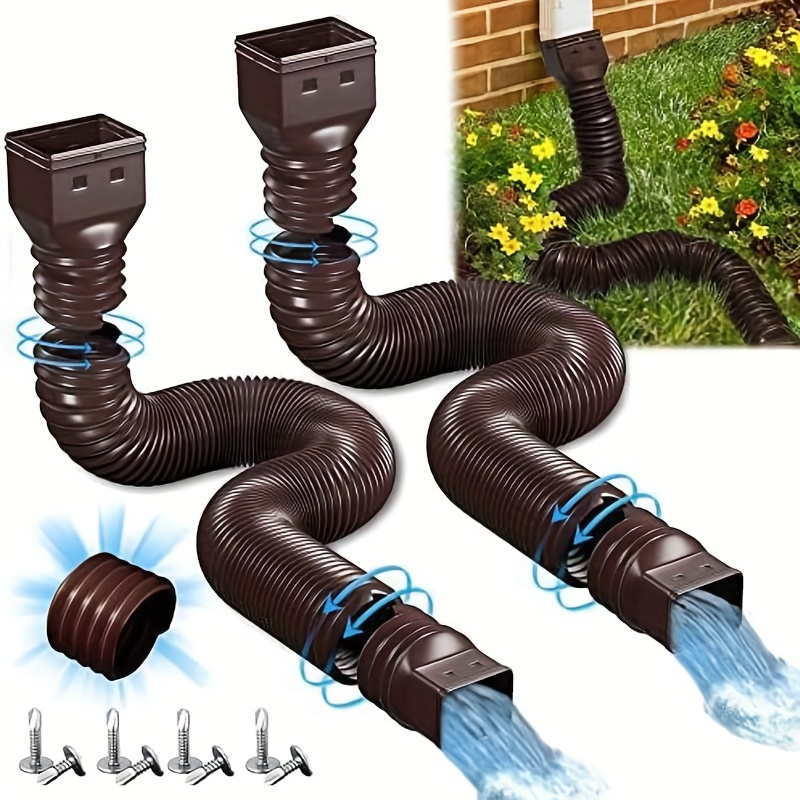 Water Pipe Extender Telescopic Drainage Pipe Drainage Ditch Drop Tube  ExtenderK